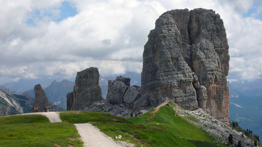 Cinque Torri010.JPG - Der Torre Grande mit seiner Westwand